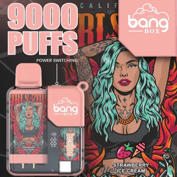 Bang Box 9000 Puffs 0% 2% 3% 5% Нікотиновий акумуляторний світлодіодний дисплей Pover Одноразовий вейп оптом - RiftVape - 6