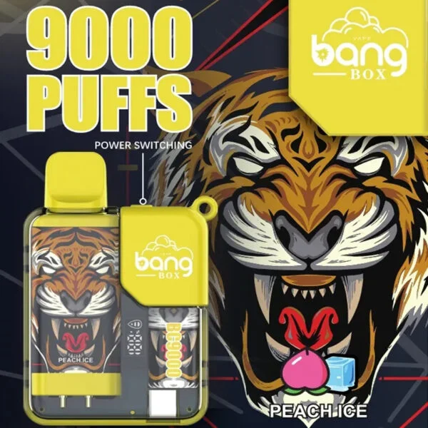 Bang Box 9000 Puffs 0% 2% 3% 5% Нікотиновий акумуляторний світлодіодний дисплей Pover Одноразовий вейп оптом - RiftVape - 2