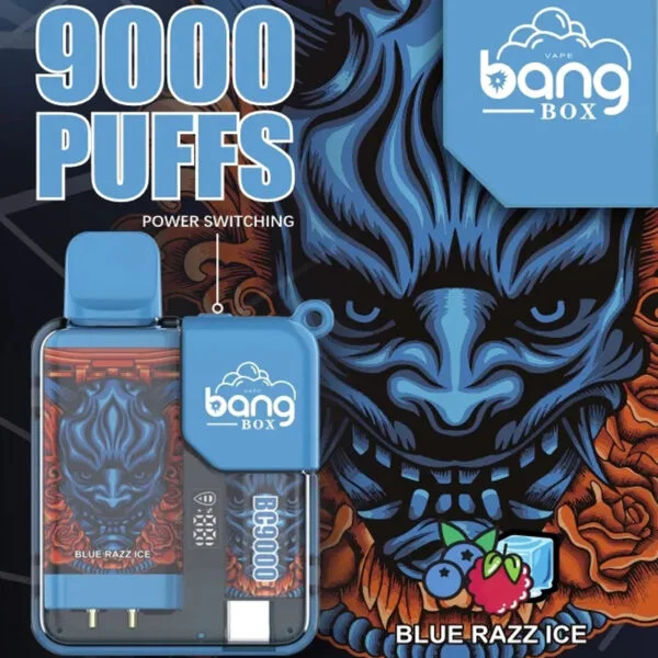 Bang Box 9000 Puffs 0% 2% 3% 5% Нікотиновий акумуляторний світлодіодний дисплей Pover Одноразовий вейп оптом - RiftVape - 4