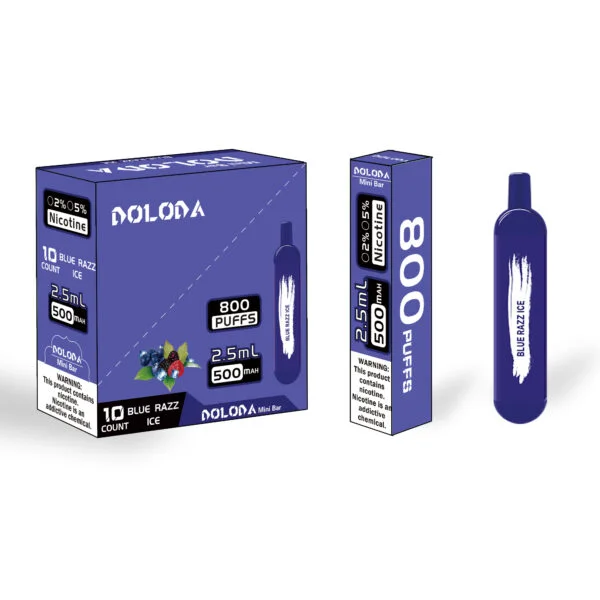 DOLODA Minibar 800 Puffs 2% Nikotin Genopladelige E-Cigaretter Vape Engros - RiftVape - 4
