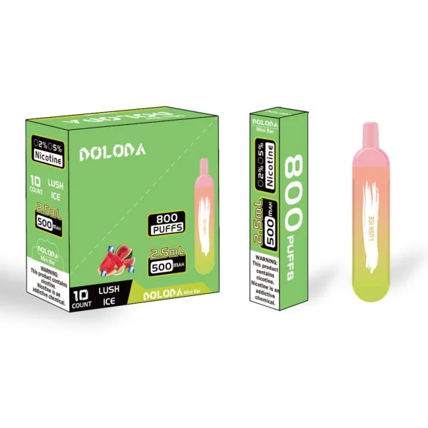 DOLODA Minibar 800 Puffs 2% Nikotin Genopladelige E-Cigaretter Vape Engros - RiftVape - 5