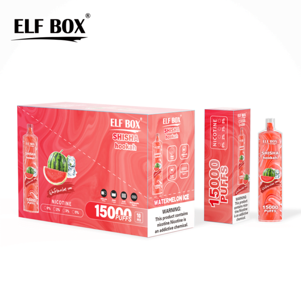 ELF BOX LS15000 Puff Shisha Hookah 0% 2% 5% Nicotine Rechargeable Disposable Vape Wholesale - RiftVape - 5