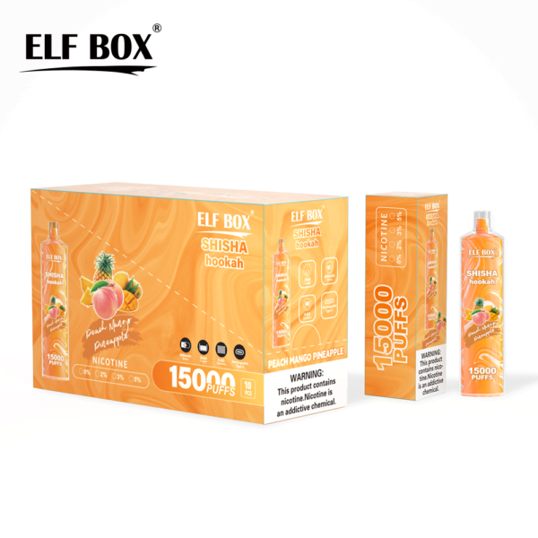 ELF BOX LS15000 Puff Shisha Hookah 0% 2% 5% Nicotine Rechargeable Disposable Vape Wholesale - RiftVape - 15