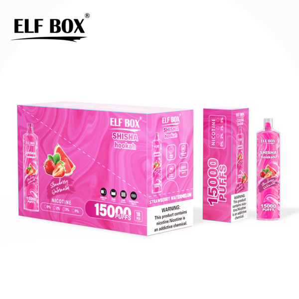 ELF BOX LS15000 Puff Shisha Hookah 0% 2% 5% Nicotine Rechargeable Disposable Vape Wholesale - RiftVape - 8