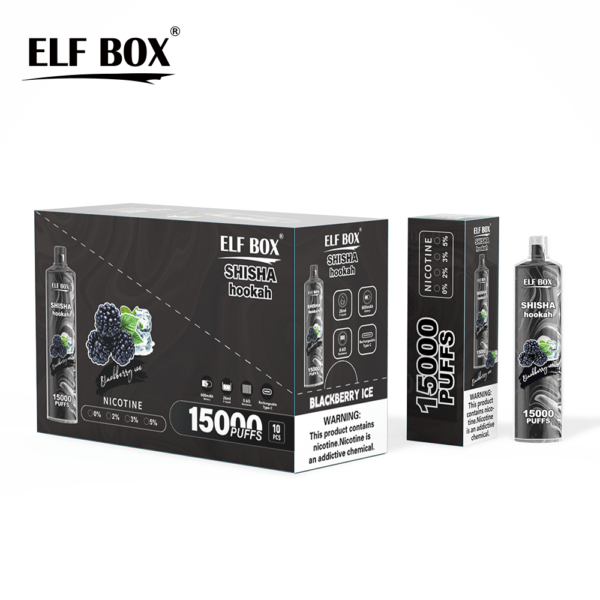 ELF BOX LS15000 Puff Shisha Hookah 0% 2% 5% Nicotine Rechargeable Disposable Vape Wholesale - RiftVape - 9