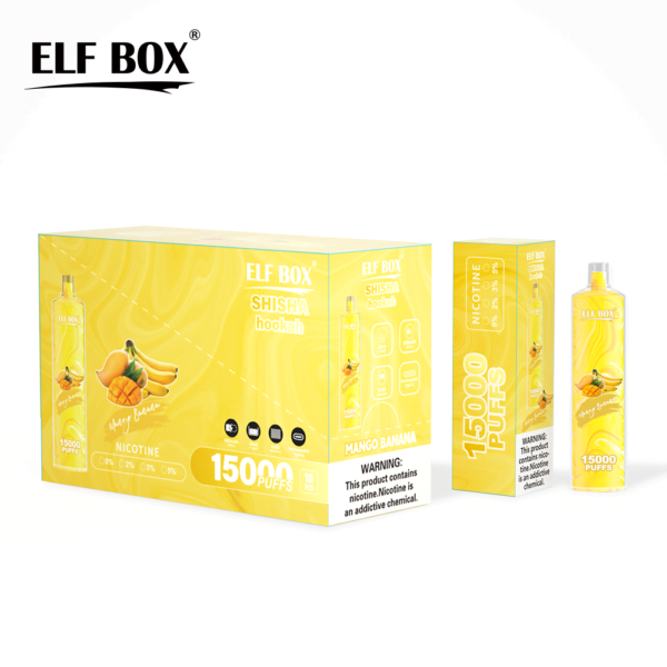 ELF BOX LS15000 Puff Shisha Hookah 0% 2% 5% Nicotine Rechargeable Disposable Vape Wholesale - RiftVape - 12