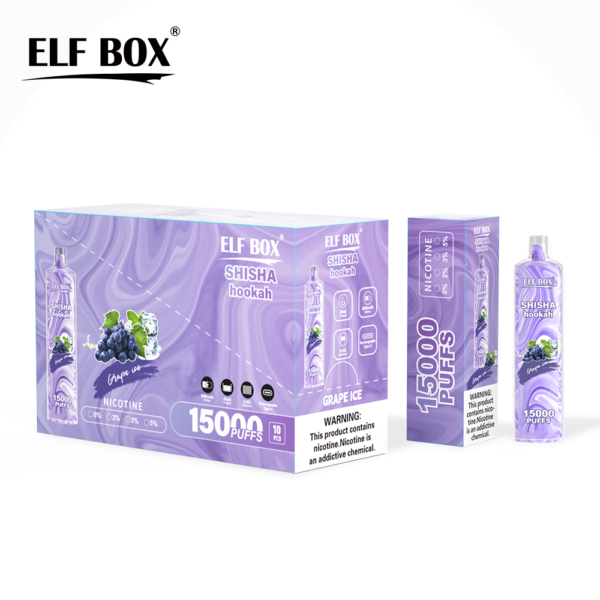 ELF BOX LS15000 Puff Shisha Hookah 0% 2% 5% Nicotine Rechargeable Disposable Vape Wholesale - RiftVape - 13