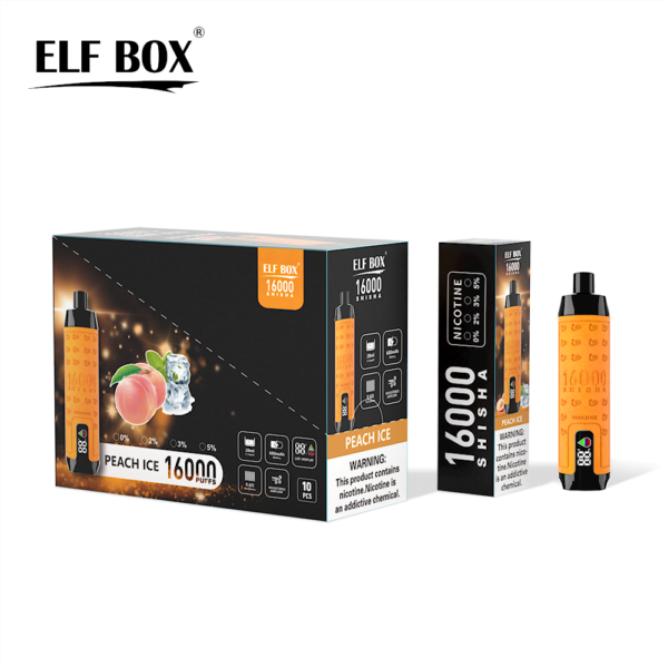 ELF BOX SHISHA 16000 Puffs 0%/2%/3%/5% Nicotine Rechargeable Disposable Vape Wholesale - RiftVape - 12