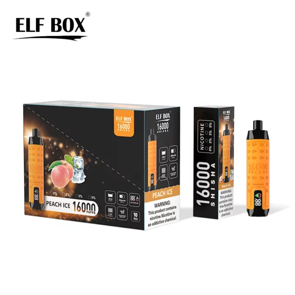 ELF BOX SHISHA 16000 Puffs 0%/2%/3%/5% Nikotin újratölthető eldobható vape nagykereskedés - RiftVape - 12