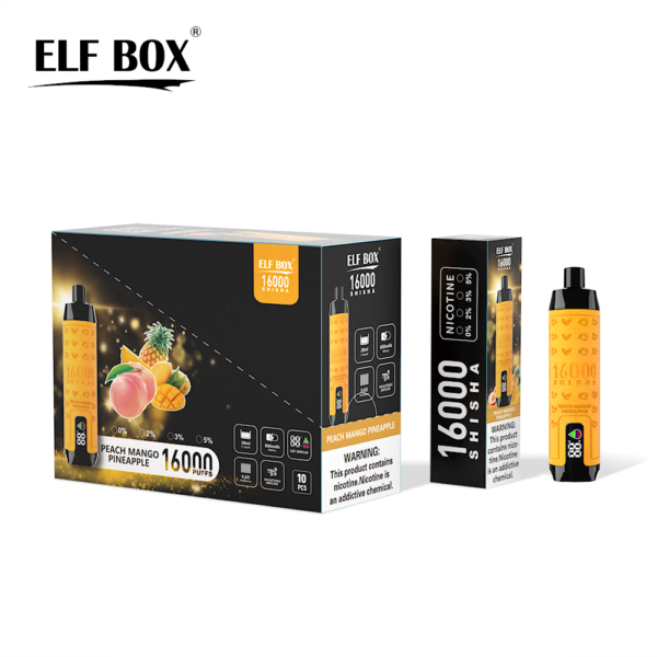 ELF BOX SHISHA 16000 Puffs 0%/2%/3%/5% Nicotine Rechargeable Disposable Vape Wholesale - RiftVape - 13