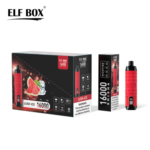 ELF BOX SHISHA 16000 Puffs 0%/2%/3%/5% Nicotine Rechargeable Disposable Vape Wholesale - RiftVape - 14