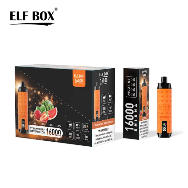 ELF BOX SHISHA 16000 Puffs 0%/2%/3%/5% Nikotin újratölthető eldobható vape nagykereskedés - RiftVape - 5