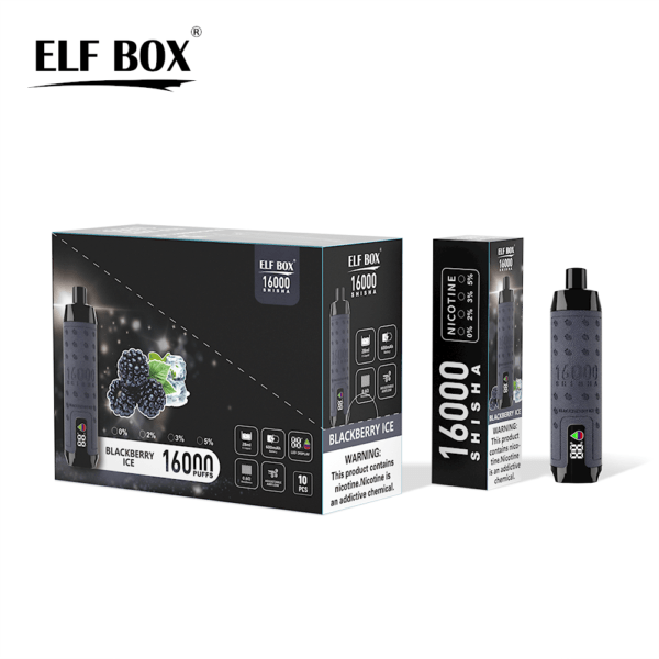 ELF BOX SHISHA 16000 Puffs 0%/2%/3%/5% Nicotine Rechargeable Disposable Vape Wholesale - RiftVape - 6