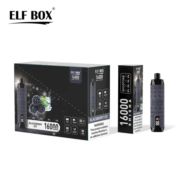 ELF BOX SHISHA 16000 Puffs 0%/2%/3%/5% Nikotin újratölthető eldobható vape nagykereskedés - RiftVape - 6
