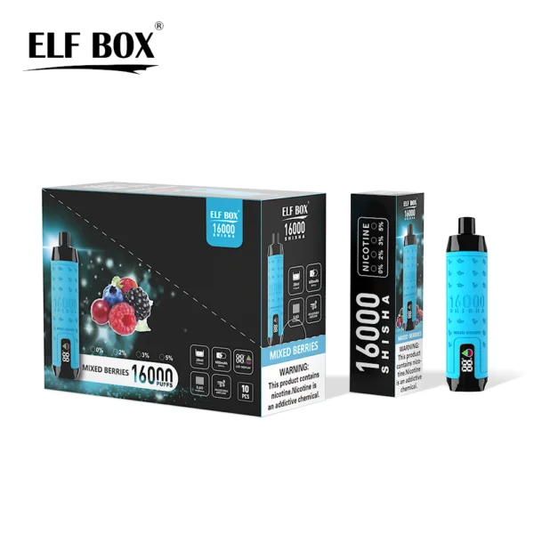 ELF BOX SHISHA 16000 Puffs 0%/2%/3%/5% Nikotin újratölthető eldobható vape nagykereskedés - RiftVape - 7