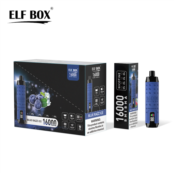 ELF BOX SHISHA 16000 Puffs 0%/2%/3%/5% Nicotine Rechargeable Disposable Vape Wholesale - RiftVape - 8