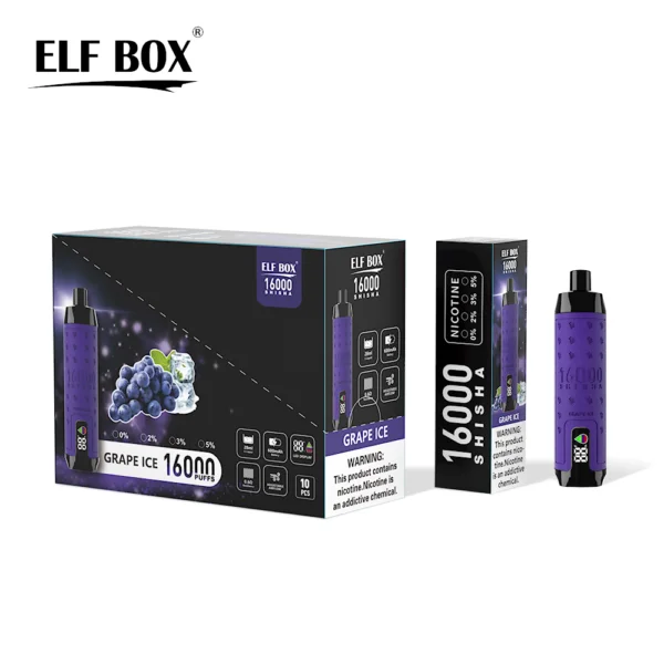 ELF BOX SHISHA 16000 Puffs 0%/2%/3%/5% Nikotin újratölthető eldobható vape nagykereskedés - RiftVape - 9