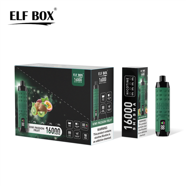 ELF BOX SHISHA 16000 Puffs 0%/2%/3%/5% Nicotine Rechargeable Disposable Vape Wholesale - RiftVape - 10