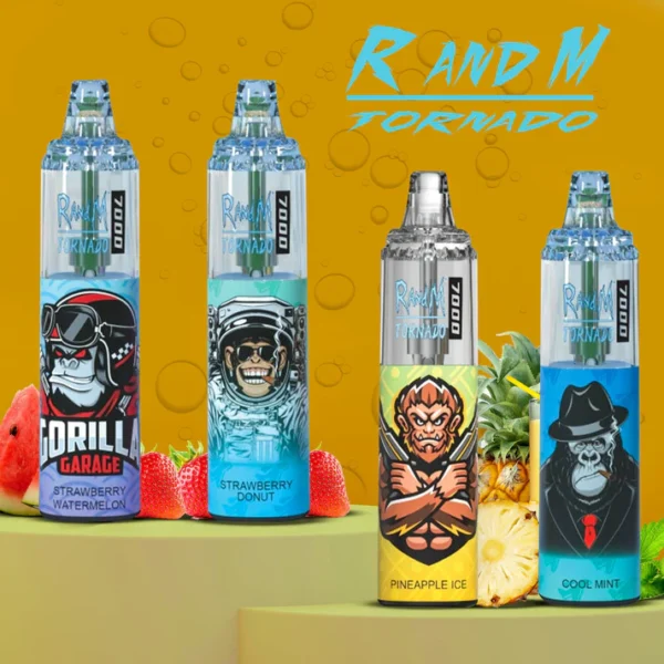RandM Tornado 7000 Puffs 0% 2% 3% 5% Никотиновый одноразовый вейп оптом - RiftVape - 1