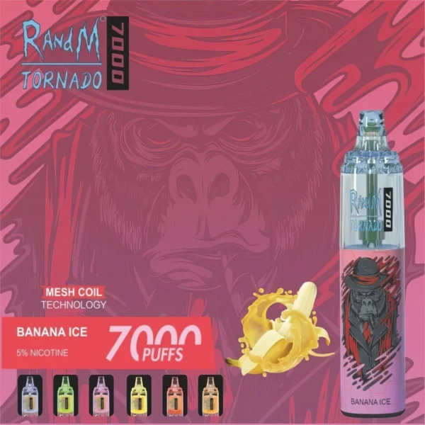 RandM Tornado 7000 Puffs 0% 2% 3% 5% Никотиновый одноразовый вейп оптом - RiftVape - 6