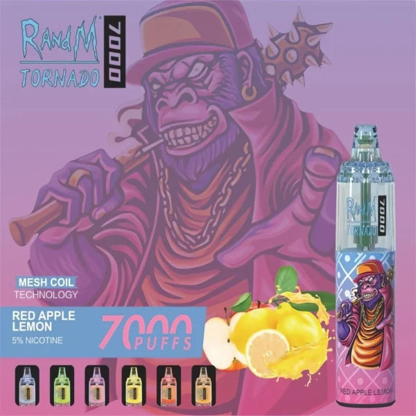 RandM Tornado 7000 Puffs 0% 2% 3% 5% Никотиновый одноразовый вейп оптом - RiftVape - 3