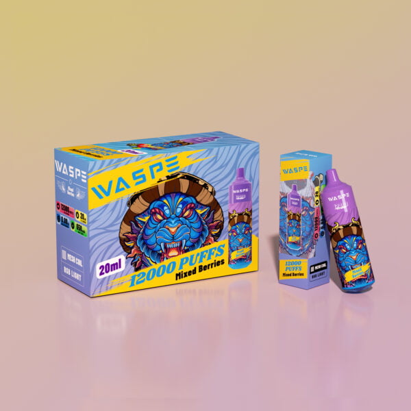 WASPE 12000 PUFFS 0% 2% 3% 5% Нікотиновий одноразовий вейп оптом - RiftVape - 5