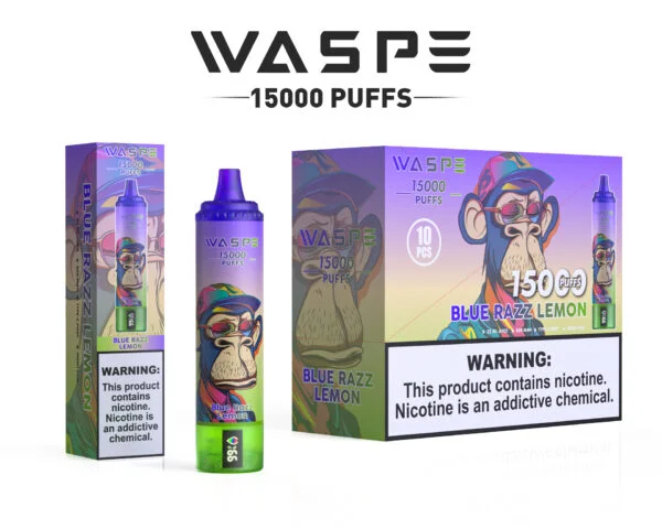WASPE 15000 PUFFS 0% 2% 3% 5% Nikotin Tek Kullanımlık Vape Toptan Satış - RiftVape - 13