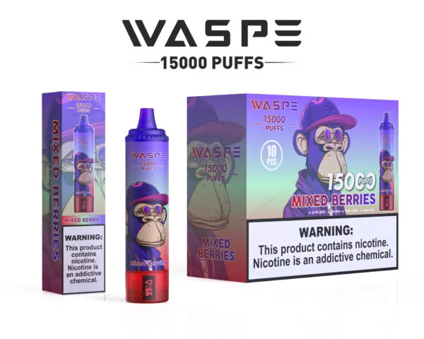 WASPE 15000 PUFFS 0% 2% 3% 5% Nikotin Tek Kullanımlık Vape Toptan Satış - RiftVape - 10