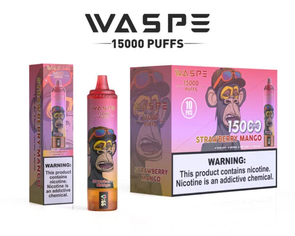 WASPE 15000 PUFFS 0% 2% 3% 5% Nikotin Tek Kullanımlık Vape Toptan Satış - RiftVape - 12