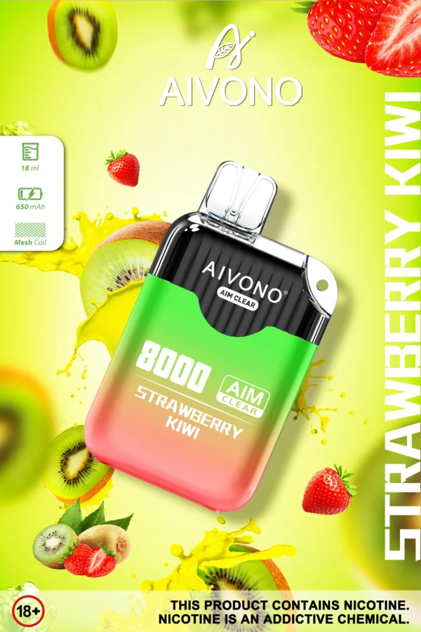 AIVONO AIM CLEAR 8000 Puffs 0% 2% 5% Low Nicotine Rechargeable Disposable Vapes Pen Bulk Buy Wholesale - RiftVape - 5