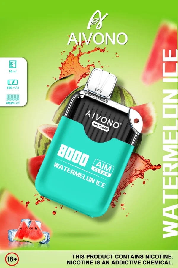 AIVONO AIM CLEAR 8000 Puffs 0% 2% 5% Low Nicotine Rechargeable Disposable Vapes Pen Bulk Buy Wholesale - RiftVape - 8