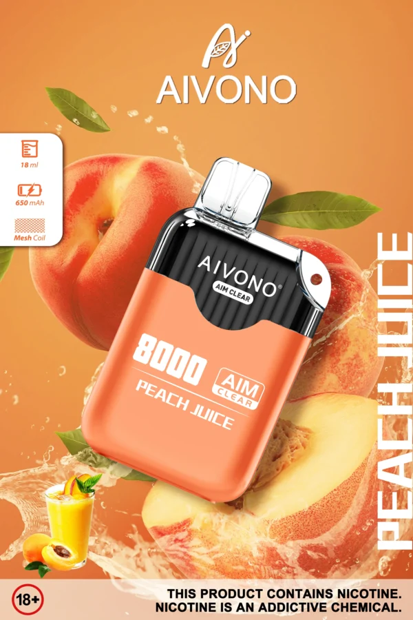 AIVONO AIM CLEAR 8000 Puffs 0% 2% 5% Low Nicotine Rechargeable Disposable Vapes Pen Bulk Buy Wholesale - RiftVape - 10