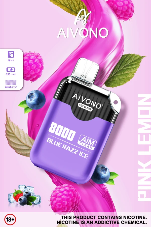 AIVONO AIM CLEAR 8000 Puffs 0% 2% 5% Low Nicotine Rechargeable Disposable Vapes Pen Bulk Buy Wholesale - RiftVape - 7