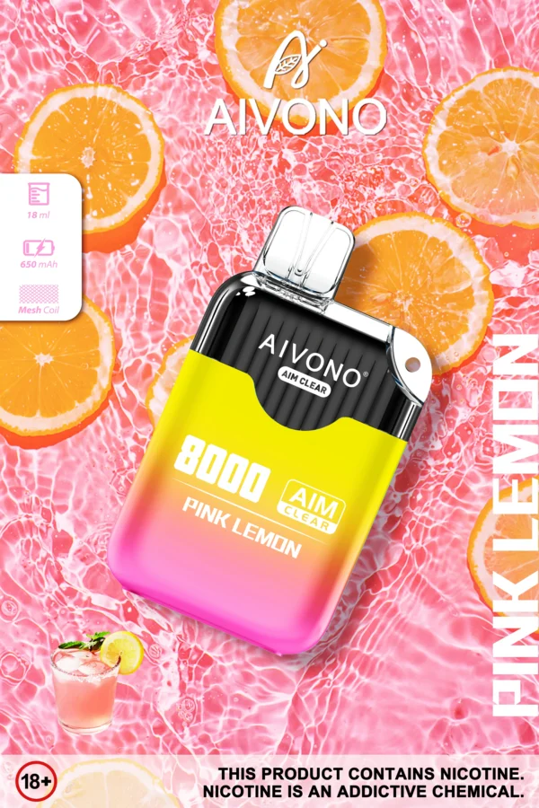 AIVONO AIM CLEAR 8000 Puffs 0% 2% 5% Low Nicotine Rechargeable Disposable Vapes Pen Bulk Buy Wholesale - RiftVape - 6