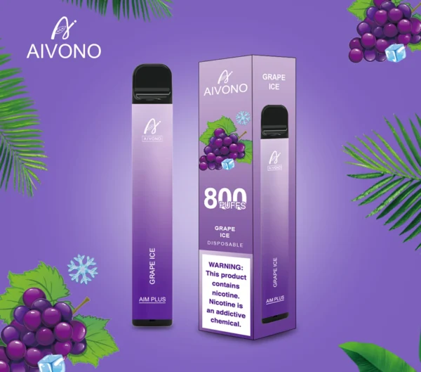AIVONO AIM PLUS 800 Puffs 0% 2% 5% Перезаряджувана одноразова ручка для електронних сигарет з низьким вмістом нікотину Купуйте оптом - RiftVape - 6