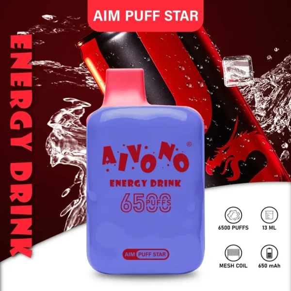 AIVONO AIM PUFFSTAR 6500 Puffs 0% 2% 5% Penna per vaporizzatori usa e getta ricaricabile a basso contenuto di nicotina all'ingrosso Acquista all'ingrosso - RiftVape - 4
