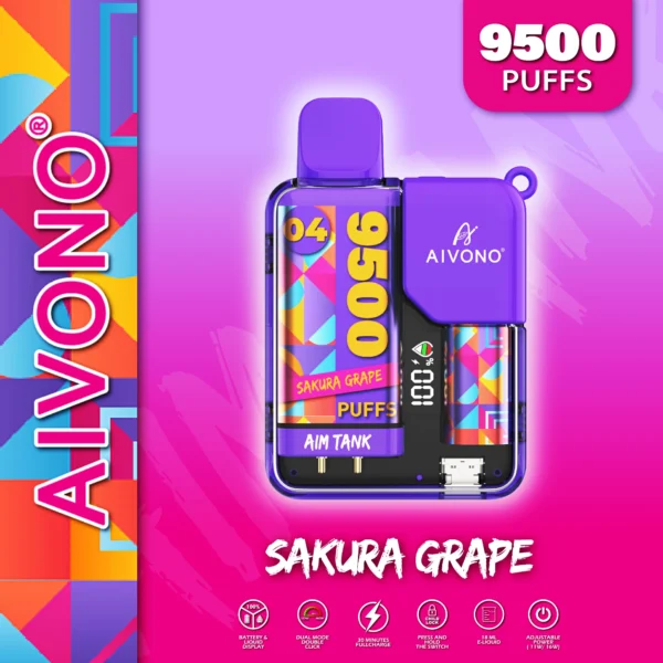 AIVONO AIM TANK 9500 Puffs 0% 2% 3% 5% Penna per vaporizzatori usa e getta ricaricabile a basso contenuto di nicotina all'ingrosso Acquista all'ingrosso - RiftVape - 5