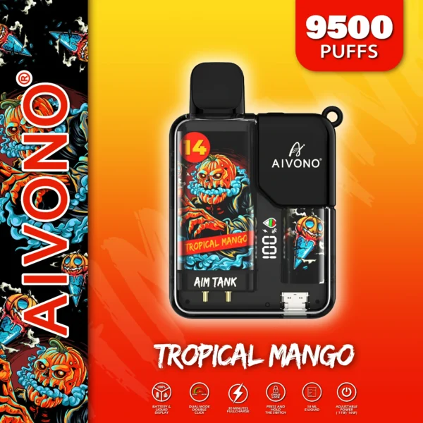 AIVONO AIM TANK 9500 Puffs 0% 2% 3% 5% Penna per vaporizzatori usa e getta ricaricabile a basso contenuto di nicotina all'ingrosso Acquista all'ingrosso - RiftVape - 8