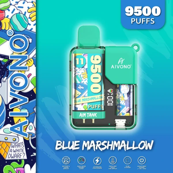 AIVONO AIM TANK 9500 Puffs 0% 2% 3% 5% Penna per vaporizzatori usa e getta ricaricabile a basso contenuto di nicotina all'ingrosso Acquista all'ingrosso - RiftVape - 11
