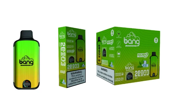Bang Vape 20000 Puffs Dual Mesh 0% 2% 3% 5% Світлодіодний дисплей з низьким вмістом нікотину Перезаряджуваний оптом Купити одноразову ручку для вейпа оптом - RiftVape - 9