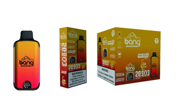 Bang Vape 20000 Puffs Dual Mesh 0% 2% 3% 5% Світлодіодний дисплей з низьким вмістом нікотину Перезаряджуваний оптом Купуйте одноразову ручку для вейпа оптом - RiftVape - 12