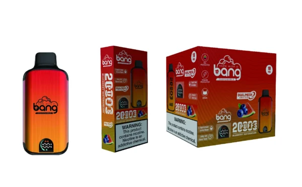 Bang Vape 20000 Puffs Dual Mesh 0% 2% 3% 5% Світлодіодний дисплей з низьким вмістом нікотину, перезаряджуваний оптом Купуйте одноразову ручку для вейпа оптом - RiftVape - 14