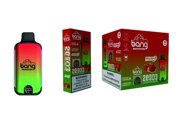 Bang Vape 20000 Puffs Dual Mesh 0% 2% 3% 5% Світлодіодний дисплей з низьким вмістом нікотину Перезаряджуваний оптом Купити одноразову ручку для вейпа оптом - RiftVape - 4