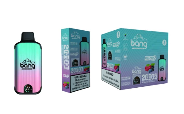 Bang Vape 20000 Puffs Dual Mesh 0% 2% 3% 5% Світлодіодний дисплей з низьким вмістом нікотину Перезаряджуваний оптом Купити одноразову ручку для вейпа оптом - RiftVape - 7