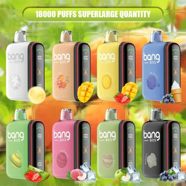 Bang Box Vape Rocket 18000 Puffs LED Display Screen 0% 2% 3% 5% Low Nicotine Disposable Vapes Bulk Buy Wholesale - RiftVape - 1