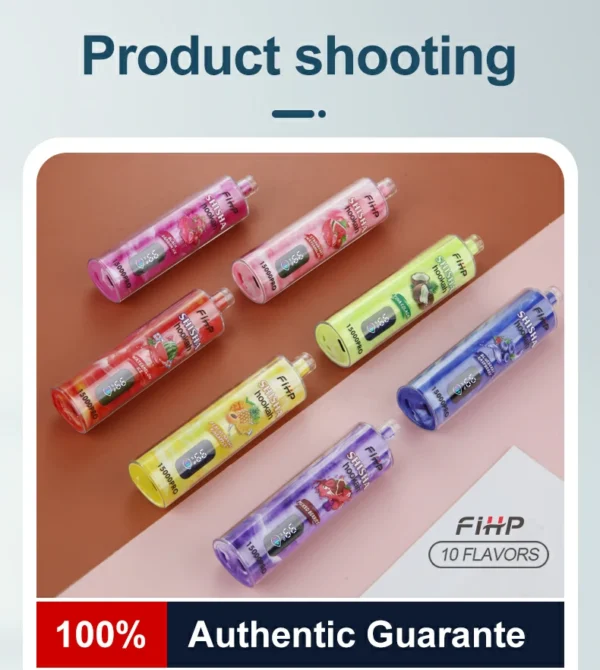 FIHP Shisha Hookah 15000 Pro Puffs 6mg Low Nicotine Rechargeable Disposable Vapes Pen Bulk Buy Wholesale - RiftVape - 12