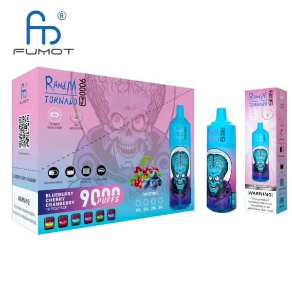 RandM Tornado 9000 PRO Puffs 0% 2% 3% 5% Bajo en nicotina a granel Compre vaporizador desechable recargable al por mayor - RiftVape - 7