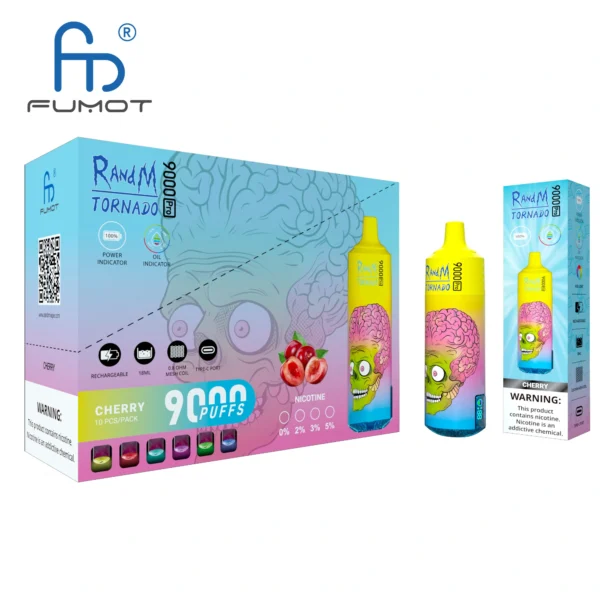 RandM Tornado 9000 PRO Puffs 0% 2% 3% 5% Bajo en nicotina a granel Compre vaporizador desechable recargable al por mayor - RiftVape - 10