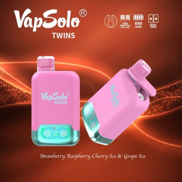 VapSolo Twins 20000 Puffs 2% 5% Перезаряджувана одноразова ручка для вейпів з низьким вмістом нікотину Купуйте оптом - RiftVape - 6