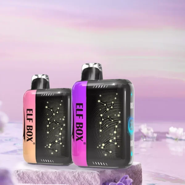 Elf Box Pulse X 25000 Puffs Dual Mesh 0% 2% 3% 5% Low Nicotine 3D Curved LED Screen Rechargeable Disposable Vapes Pen Bulk Buy Wholesale - RiftVape - 1